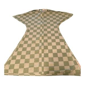 Checkered Zipadee Zip sleep sack  - Green